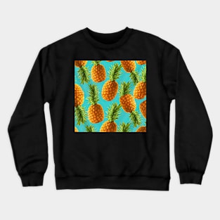 Pineapples Fruits Minimalist Tropical Crewneck Sweatshirt